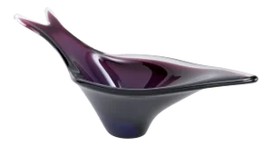 1980s Handblown Murano Glass Fish Shape Bowl