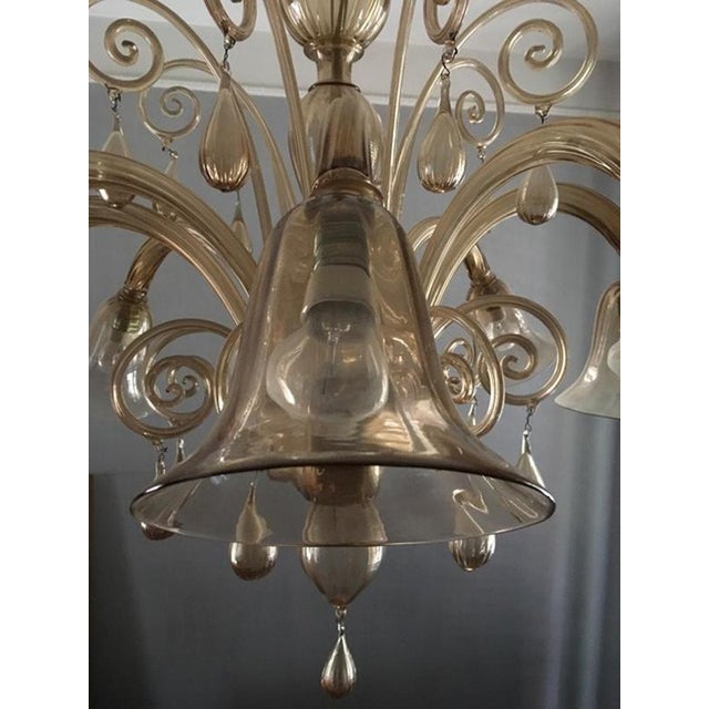 Mid-Century Modern Murano Blown Glass Chandelier, Italy, 1960s For Sale - Image 9 of 18