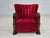 Set of Danish Armchair & Footstool in Furniture Velour & Ash Wood, 1950s For Sale - Image 4 of 18