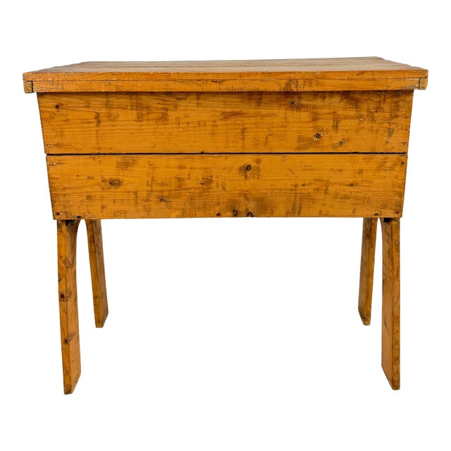 19th Century Primitive Pine Dough Bin For Sale