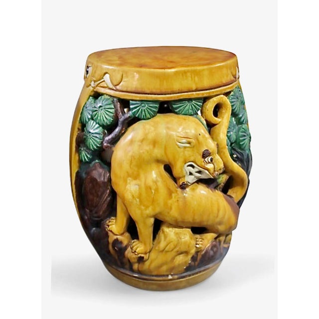 Chinese Pair Chinese Garden Seats For Sale - Image 3 of 5