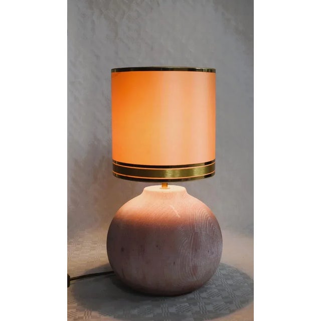 Large Danish Wooden Ball Table Lamp, 1980s For Sale - Image 3 of 5