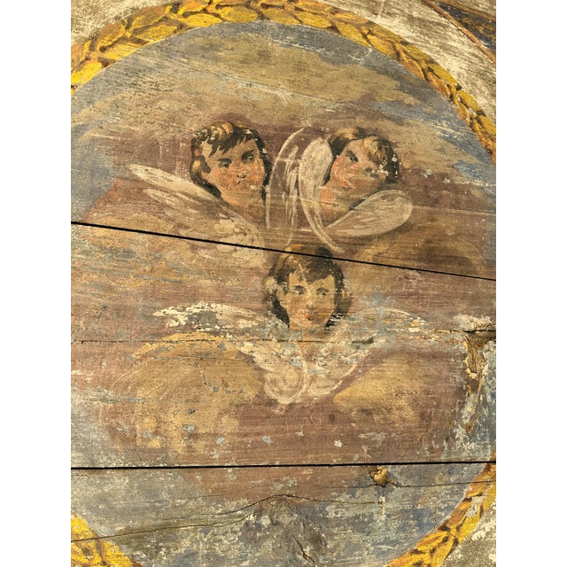 A 17th or 18th Century Italian church ceiling panel was imported in 2005 from Italy. The large plank wood panels are...