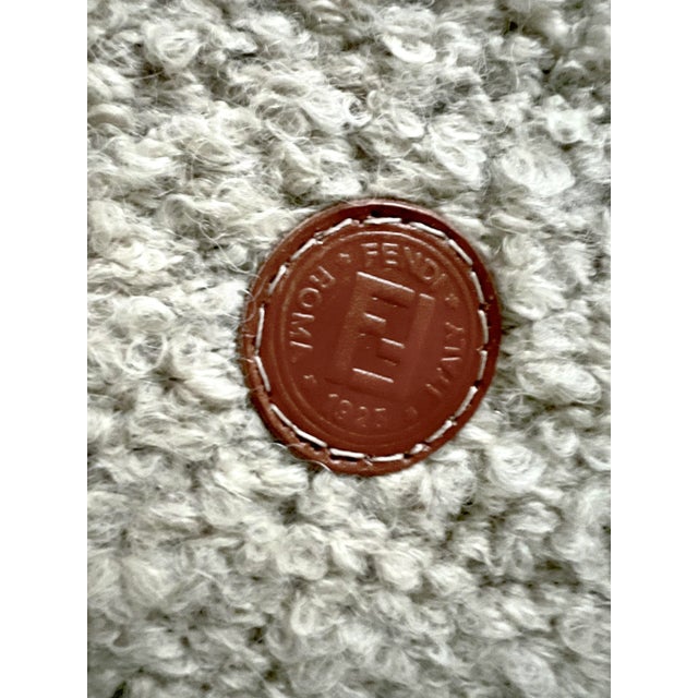 Vintage Fendi Casa Armchair in Gurion Alpaca Teddy Boucle For Sale - Image 10 of 10