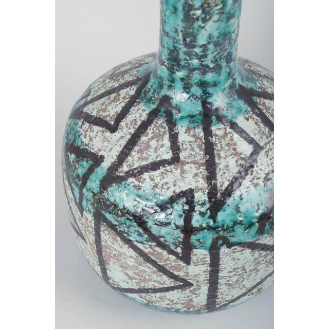 Ceramic Vase with Abstract Pattern by Ingrid Atterberg for Upsala-Ekeby, 1960s For Sale - Image 3 of 5