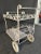 Mid 20th Century Vintage Painted Wrought Iron Garden Cart For Sale - Image 10 of 12