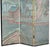 Antique Chinese Export Six Panel Watercolor Floor Screen, Hand-Painted For Sale - Image 4 of 12
