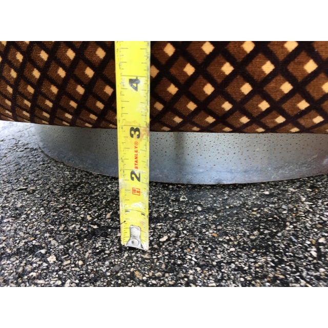 Chrome Wrapped Swivel Chair by Milo Baughman for Thayer Coggin For Sale - Image 12 of 12