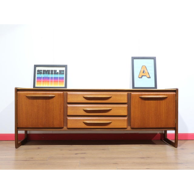 Mid Century Modern Vintage Teak British Credenza Sideboard For Sale - Image 10 of 14