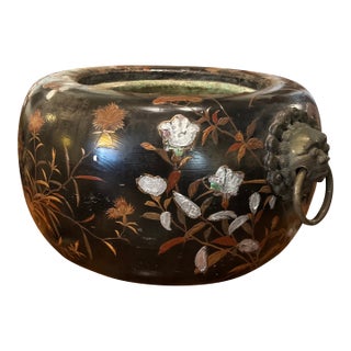 Antique Art Nouveau Japanese Hibachi or Planter. For Sale