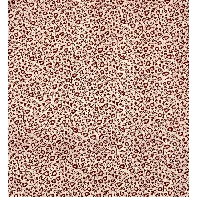 Traditional Robert Allen Nautica P Kaufmann Brick Red & Cream Bordeaux Botanical Floral Leaf Vine Pillow Covers- Pair For Sale - Image 3 of 8