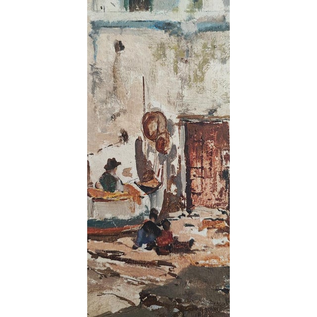 Ezelino Briante, Vicolo Di Capri, Oil on Canvas, 1960s, Framed For Sale - Image 7 of 11