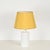 Vintage Italian Faux Bamboo and White Ceramic Table Lamp by Tommaso Barbi, 1970s For Sale - Image 10 of 16