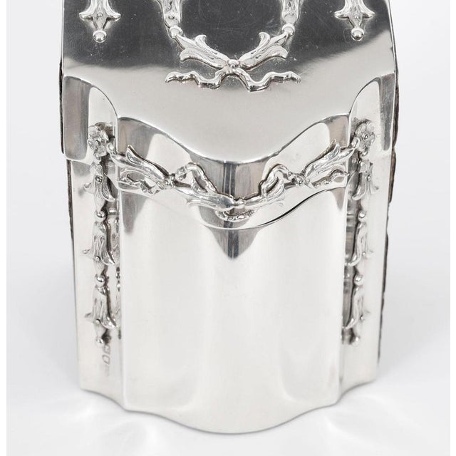 Antique Edwardian Sterling Silver Playing Card Box, 1890s For Sale - Image 16 of 18