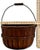 Great Antique American Hand Made Steam Bent Oak Maine Apple Farm Gathering Basket With Excellent Patina For Sale - Image 18 of 18