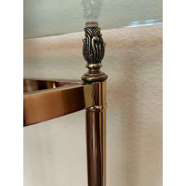 Metal 1970s Italian Made LaBarge Brass Console Table For Sale - Image 7 of 7