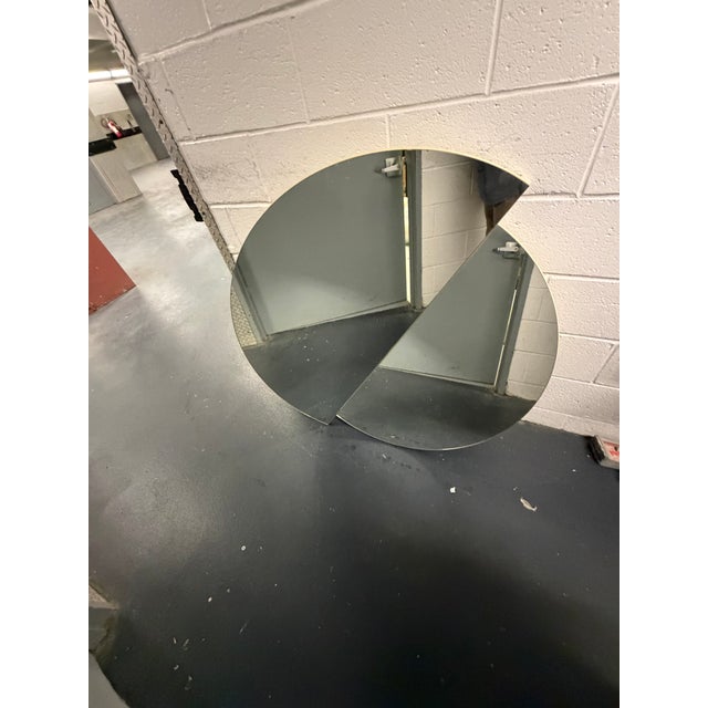 abstract mirror ready to be hang on wall. this mirror was made in the US