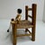 Vintage Eric Horne Co. Wooden Peg Doll in a Rush-Seat Chair, Made in Usa For Sale - Image 14 of 15