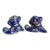 Pair of Petite Asian Cloisonné Foo Dog Figurines For Sale