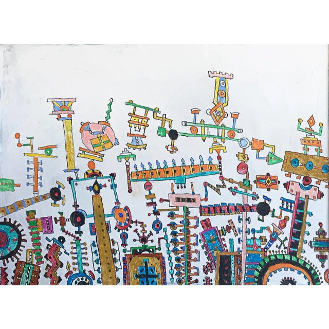 Full Color War #3, Seymour Chwast Mixed Media on Canvas For Sale