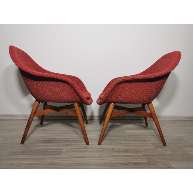 Set of Shell Armchairs by Miroslav Navratil, 1960s For Sale - Image 17 of 18