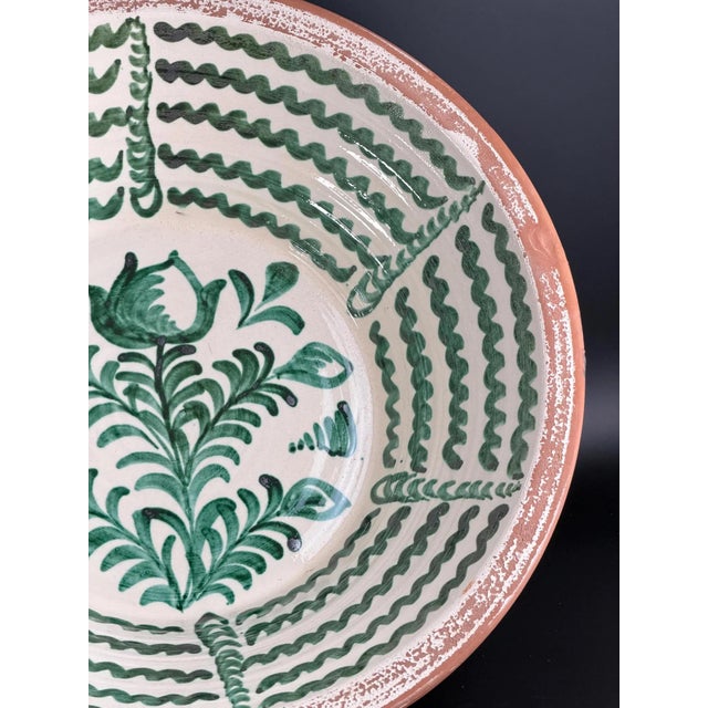 Ceramic Large Spanish Fajalauza Ceramic Bowl from Lebrillo For Sale - Image 7 of 8
