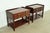 A gorgeous pair of Chippendale or Georgian style rolling buffet servers, bar carts, or bedside chests By Baker Furniture,...
