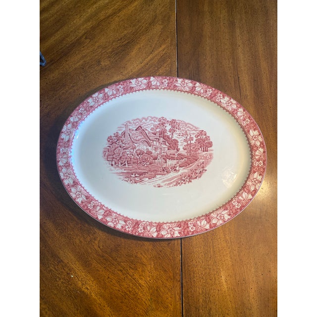 American 1970s American Classical Wood & Sons Enoch Colonial 18 5/8” Serving Platter For Sale - Image 3 of 11