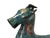 Chinese Turquoise Teal Enamel Galloping Horse Treading on a Flying Swallow Metal Figure For Sale - Image 11 of 12