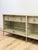 Modern American Drew Corsica Painted Gray Console Credenza Glass Doors Coastal For Sale In Tampa - Image 6 of 18