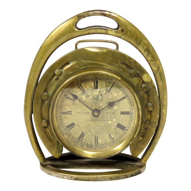 Unusual Antique Solid Bronze Horseshoe & Stirrup Equestrian Motif Desk