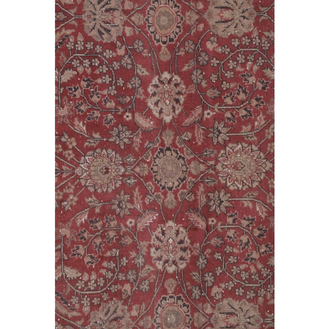 Textile Hand Knotted Contemporary Large Turkish Oushak Rug With Mid-Century Design For Sale - Image 7 of 13