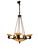 1930s Art Deco French Alabaster Chandelier, 1930s For Sale - Image 5 of 17