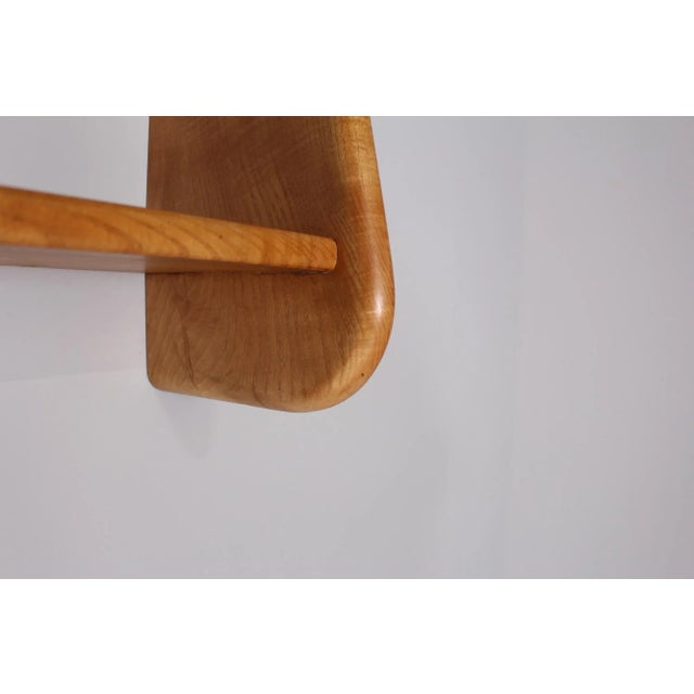 1950s Hanging Secretary and Shelf in Elm For Sale - Image 5 of 14