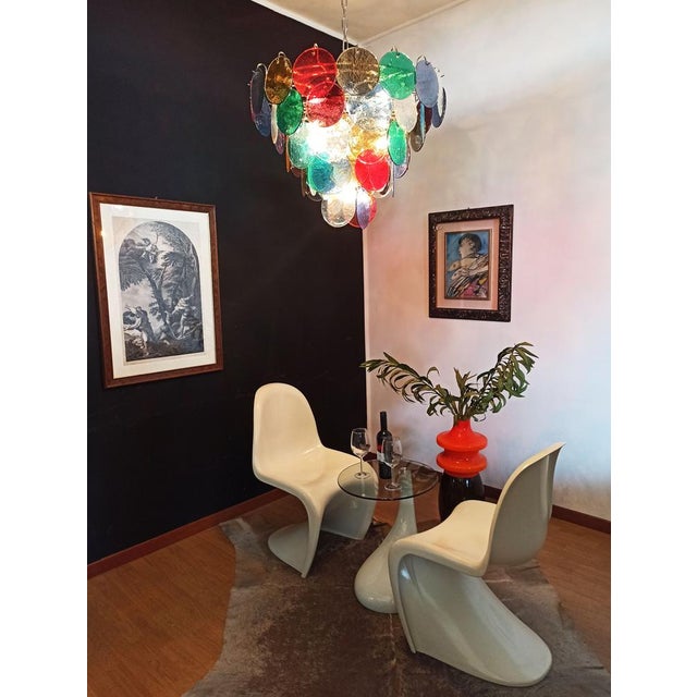1990s Vintage Space Age Murano Chandelier, 1990 For Sale - Image 5 of 18