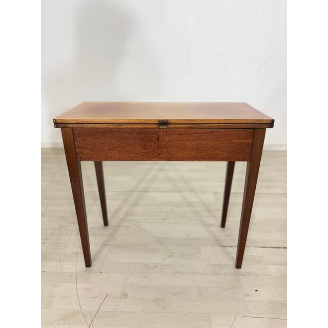 Wood Antique Mahogany Console Table with Drawers For Sale - Image 7 of 12