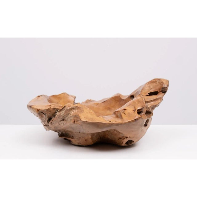 Brown Large Teak Fruit Bowl, Australia, 1970s For Sale - Image 8 of 10