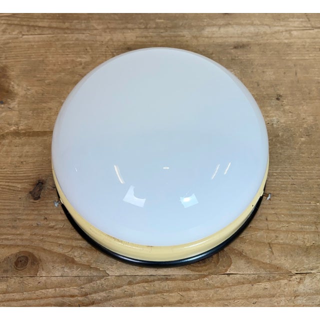 Industrial Industrial Bakelite Wall Light with Milk Glass, 1950s For Sale - Image 3 of 12