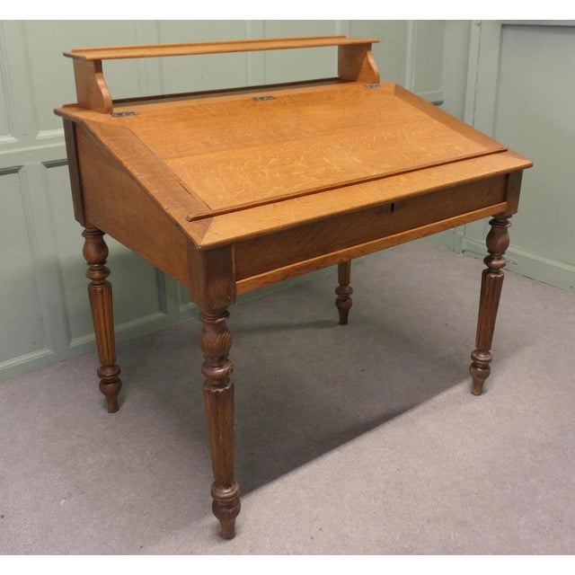 French Oak Hotel Restaurant, Reception Greeting Station A Large Relaxed French Front of House Golden Oak Reception...