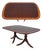 Ethan Allen Mahogany Inlaid Dining Table For Sale