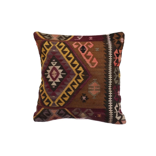 Handmade Decorative Kilim Pillow For Sale - Image 4 of 4