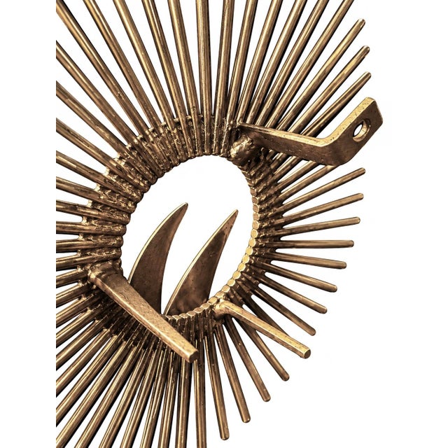 1970s Mid-Century Modern Brutalist Sunburst Bird Wall Sculptures – Exceptional Matching Pair in the Style of Curtis Jeré For Sale - Image 9 of 17