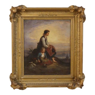 Oil on Canvas in the Manner of Johann Georg Meyer Von Bremen (German, 1813-1886) For Sale