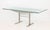 Contemporary Glass Top Dining Table For Sale - Image 4 of 9