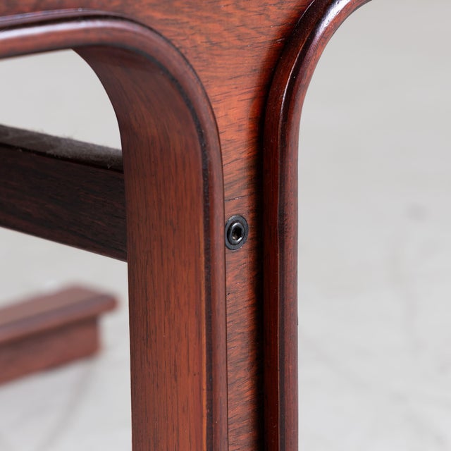 Brown Model 544 Bedside Tables by Gianfranco Frattini for Bernini, 1960s, Set of 2 For Sale - Image 8 of 17