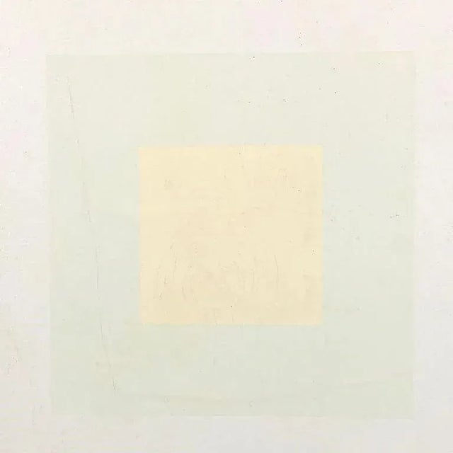 R.A. Zimmerman, 1938-2021, Minimalist Geometric White on White, 15 X 15