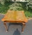 Stunning 18th Century Burl wood leather flip top table measuring 32 1/4” x 33 1/4” x 28 1/4” h. Shell carved cabriole legs...
