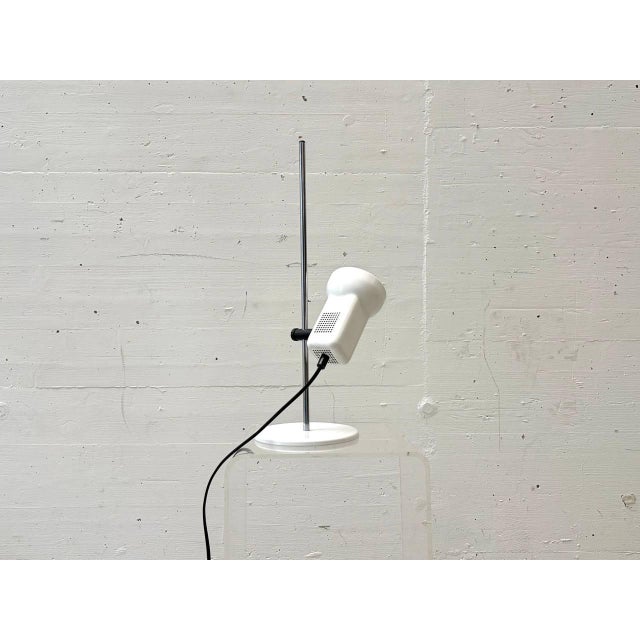 Space Age White Metal Table Lamp, 1970s For Sale - Image 4 of 16