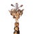 French Ecole de Nancy Wrought Metal Floor Lamp with Gilded Ivy, 1900s For Sale - Image 6 of 8