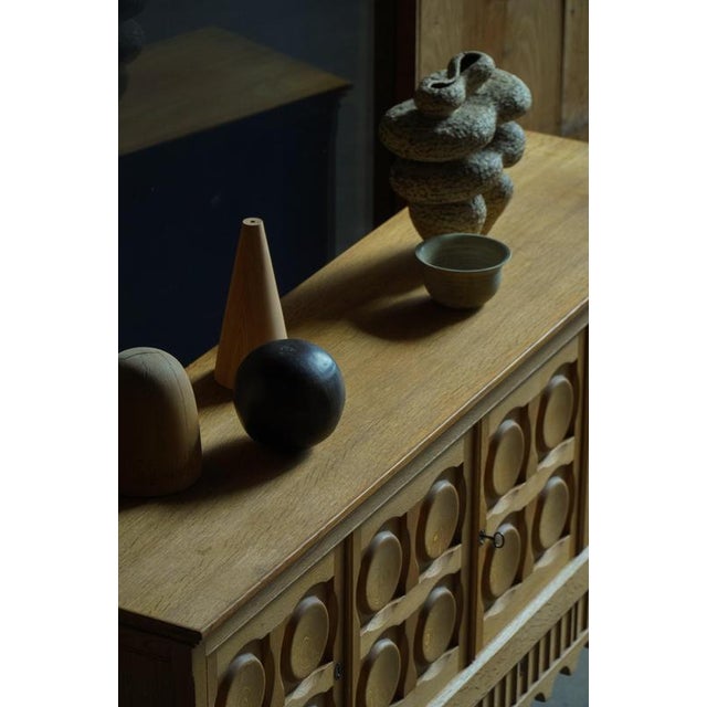 Vintage Danish Oak Sideboard by Henning Kjærnulf for Nyrup Furniture Factory, 1960s For Sale - Image 8 of 18